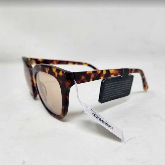 New women\'s J Crew Cabana oversized sunglasses in Rich Tort main image 4